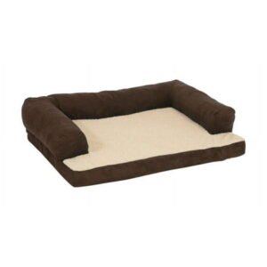 Aspen Pet Micro Suede Pet Bed for Dogs, Assorted Colors, 7.5 in. H x 25 in. W x 35 in. L