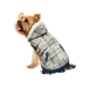 Best Furry Friends Hoodie for Dogs or Cats, Harvest Plaid, Large
