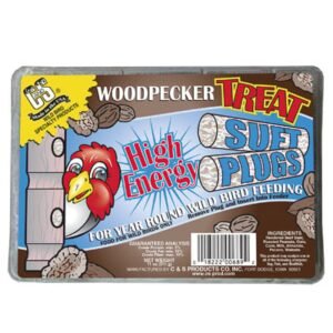 C & S Products – Woodpecker Treat Suet Plugs 12 Ounce – CS12689