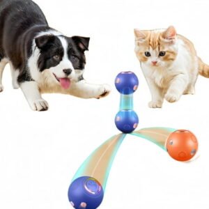 Pet Glitter Ball Automatic Teaser Cat Teaser Ball Jumping Ball Cat Dog Training Toy Ball Teething Toy Ball