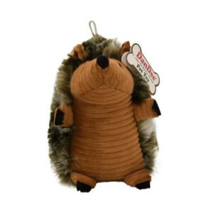 Dan Dee 7.5″ Cuddly Squeaky Dog Toy, Hedgehog (Color may vary)