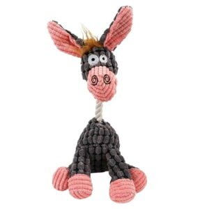 Lojoutye Lovely Plush Dog Toy Durable Poodle Pet Stuffed Animal Plush Chew Puppy for Medium Dogs Toy with Squeak Cute for Puppies Plush Dog Toy for Breathe Well Small To Medium Dogs
