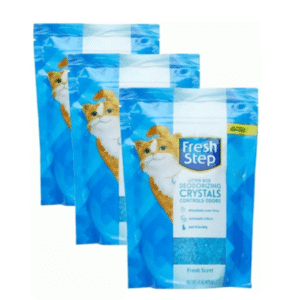 Fresh Step Litter Box Deodorizing Crystals, Blue (3 Pack)