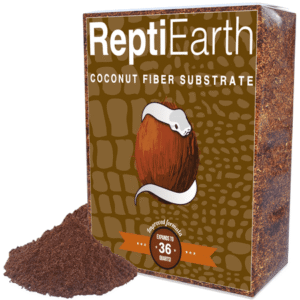 ReptiEarth Fine Coconut Fiber Substrate, Fluffy Small-Strand Reptile Substrate and Snake Bedding for Bioactive Terrarium Tanks, Organic Coco Fiber for Lizards, Frogs, Tarantulas (36 Quart)