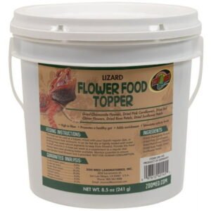 Zoo Med Lizard Flower Food Topper [Reptile Bearded Dragon Food, Reptile Iguana Food, Reptile Supplies] 8.5 oz
