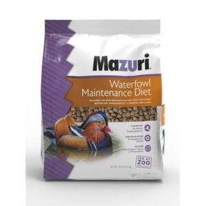 Mazuri Waterfowl Maintenance, Waterfowl Food for Ducks and Geese, 12 lbs