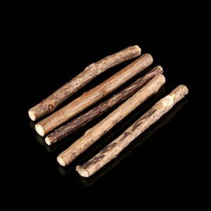 5pcs/Bag Pet Cat Chew Treat Toy Natural Matatabi Molar Stick Wood Kitten Health