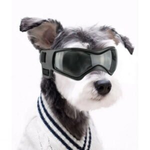 NAMSAN Dog Goggles Anti-UV Pet Sunglasses with Adjustable Straps for Medium Poodle/ Boston Terrier