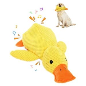 Dog Toy, 2025 Dog Emotional Support Durable The Mellow Dog Calming Dog Toy, Yellow Stuffed Dog Chew Toys for Dogs Indoor Puppy (Yellow)