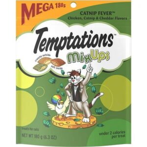 Temptations Mixups Cat Treats Catnip Fever Flavor, (10) 6.3 Oz. Pouches