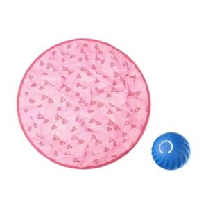 2 In 1 Simulated Interactive Hunting Toy, Simulated Interactive Toy, Ball Fast Rolling In Pouch For Indoor Rolling Ball Motion With LED Light, Dog And Cat Toys, Designed For Training And Playtime