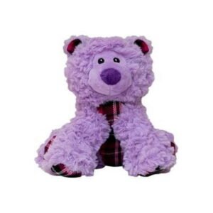 Snugarooz 96211 11 in. Bella the Bear Toy, Purple & Plaid