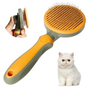Cat Brush for Shedding and Grooming, Pet Self Cleaning Slicker Brush Dog Brush Cat Hair Comb