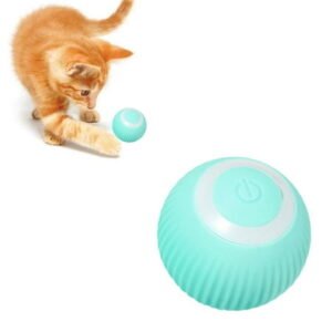FitBest Interactive Cat Toys Balls USB Rechargeable Pet Toy With LED Light Kitten Toys