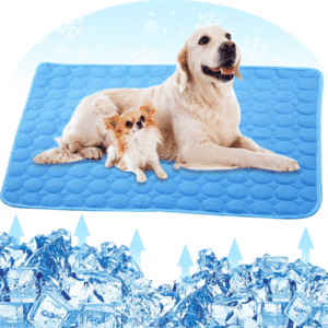 Cooling Mat For Dogs – Pressure Activated Gel Dog Cooling Mat – No Need to Freeze Or Refrigerate This Cool Pet Pad – Keep Your Pet Cool, Use Indoors, Outdoors or in the Car