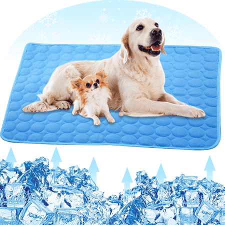 Cooling Mat For Dogs – Pressure Activated Gel Dog Cooling Mat – No Need to Freeze Or Refrigerate This Cool Pet Pad – Keep Your Pet Cool, Use Indoors, Outdoors or in the Car