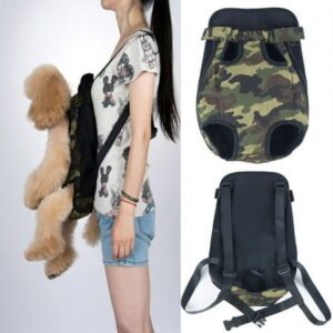 Walbest Pet Carrier Backpack, Adjustable Pet Front Cat Dog Carrier Backpack Travel Bag, Legs Out, Easy-Fit for Traveling Hiking Camping for Small Medium Dogs Cats Puppies, Camouflage, XL