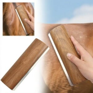Pet Grooming Brush Wooden Shedding Tool For Cats Dogs Horses Bathing Brushes Exfoliating Massager Deshedding Comb For Gifts For Pets