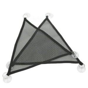 2Pcs Soft Triangular Bearded Dragon Hammock with Suction Cup for Reptiles and Hamsters