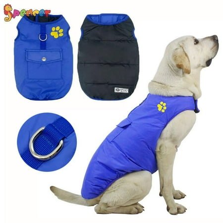 Spencer Winter Waterproof Dog Vest Coat Windproof Warm Reversible Dog Jacket for Cold Weather Puppy Dog Outwear Apparels for Small Medium Large Dogs “Red, S”