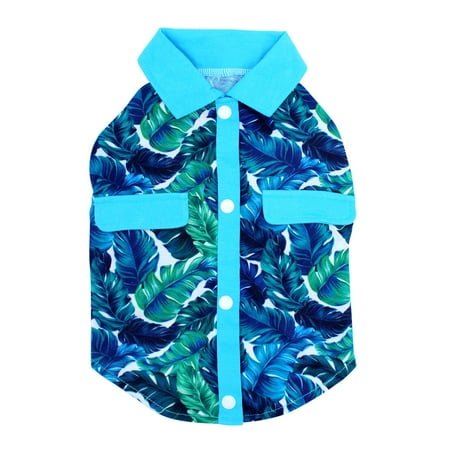 Vibrant Life Shirt, Palm, Blue, L