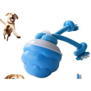 Power Tail 2.0 Dog Toy, Barkzys 2025 New Interactive Toy, Duraspin Dog Ball with Motion Activated, Puptexshop Moving Smart Squeaky Automatic USB Rechargeable for Small Medium (2PCS)