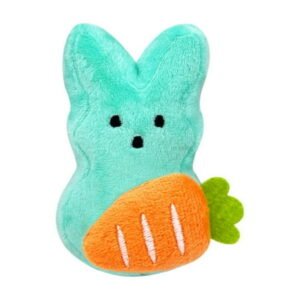 Natural Easter Dolls Adorable Plush Bunny Squeaky Dog Toy With Carrot Design Soft, Durable, And Perfect For Small To Medium Pets Easter Dolls For Kids