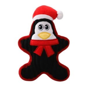 Gymnture Adorable BB Sound Toys Pet Bite Chew Doll Plush Playing Toy Pet Supplies (Penguin)
