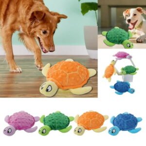 New Dog Sound Toy Turtle 25cm Plush Turtle Companion Interactive Doll Pet Supplies Suitable For Heavy Chewers Puppy Chew Teething Dog Dog Anxiety Female for Pleasure with Remote Go Dog Mini for Big