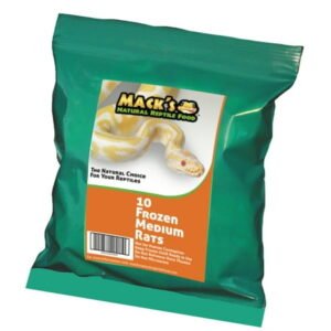 Mack’s Natural Reptile Food Medium rat 10 ct.