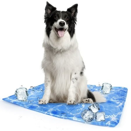All For Paws Always Cool Gel Dog Cooling Pad, Pressure-Activated Cooling Mat for Small & Medium Sized Dogs, L, 35.4″