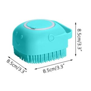 JeashCHAT Soft Silicone Pet Shampoo Brush Pet Shower and Bath Supplies Long and Short Hair Dog Shampoo Massage Grooming Wash Brush Clearance