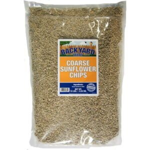 Backyard Seeds Coarse Sunflower Hearts Bird Seed 10 Pounds