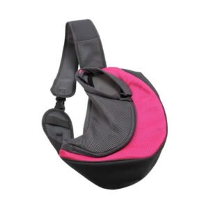 shyuyusa Pet Shoulder Bag Body Portable Bag For Going Out Dog Chest Pet Backpack Breathable Pet Shoulder Bag Body Bag Small Dog Sling Carrier – Adjustable Strap & Zip Pocket -for 3-10 lbs Pets