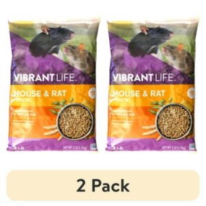 (2 pack) Vibrant Life Mouse and Rat Pellets, 3 lb