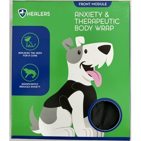 Healers Dog Anxiety Vest and Body Wrap,Front Module, helps reduce anxiety and protect pet post surgery, Pet Apparel,Small