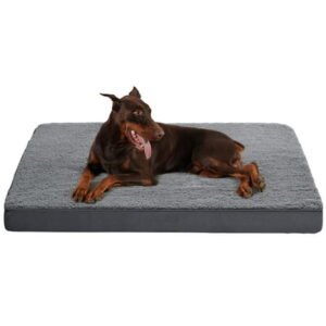 Large Dog Bed with Orthopedic Memory Foam Mattress Edition Pet Bed for Dogs & Cats, Jumbo, 40″x30″, Up to 90lbs, Waterproof Liner & Washable Cover