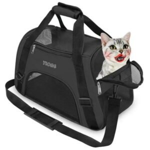 Cat Carrier Airline Approved Pet Carrier,Soft-Sided Pet Travel Carrier for Cats Dogs Puppy Comfort Portable Foldable Pet Bag,Airline Approved