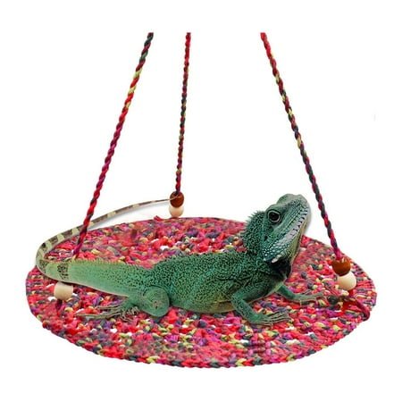 Reptile Hammock for Large Small Bearded Dragons Geckos Lizards Snake Crocheted Climbing Hammock Climbing Bed