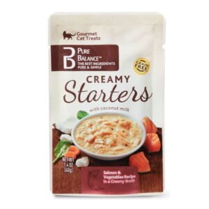 Pure Balance Creamy Starters Salmon and Vegetables Recipe in a Creamy Broth, 1.4 oz