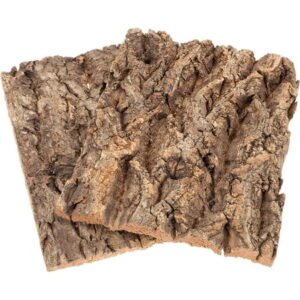COMPUKAS 2Pack Reptile Bark for Pet Environment Enhancement 7.7X5.8X0.4In