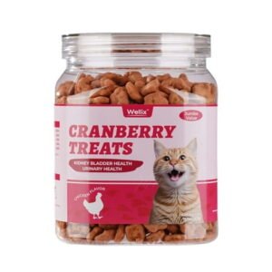 Wellix 13.5oz Cranberry Treats Chicken Flavor Salmon Oil Added Kidney Bladder & Urinary Health Support