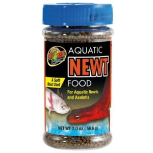 Zoo Med Aquatic Newt Food a Soft Moist Diet for Aquatic Newts and Axolotls [Reptile Frog and Newt Food, Reptile Supplies] 2 oz