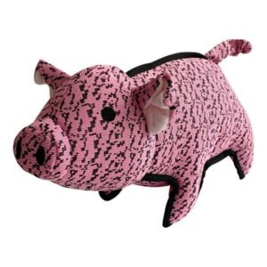 Pet Lou Durable Pet Toys Farmhouse Collections for Dogs with Multi-Size (13Inch Farmhouse Pig)