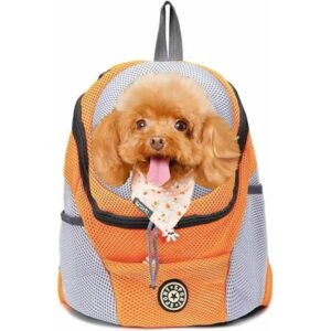 Pet Dog Carrier, Travel Back Pack with Safety Reflective Strips for Travel Hiking Cycling Outdoor Dogs Cats