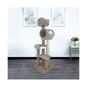 New Cat Condos 140003- Solid Wood Cat Climbing Tower Tree