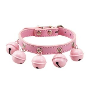 NUTEDOM Jingle Bell Pet Collar & Leash Combo for Daily & Outdoor Use