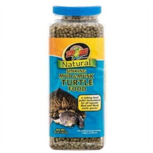 Zoo Med Natural Sinking Mud and Musk Turtle Food [Reptile Aquatic Turtle Food, Reptile Supplies] 20 oz