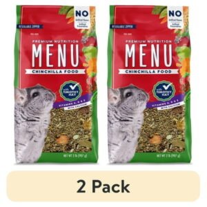 (2 pack) Menu Chinchilla Food with Timothy