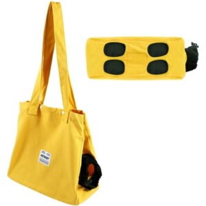 Dog and Cat Sling Carrier,Cat Carrier Bag Canvas Cat Shoulder Carrying Bag Breathable Cat Carry Tote Bag Portable Cat Carrier Pouch Multipurpose Cat Travel Carrier Bag for Nail Trimming Car Travel